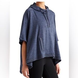 Athleta Dark Gray Hooded Poncho size small